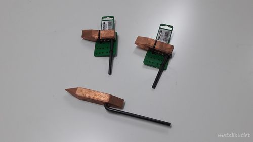 Lötkolben Kupferstück Hammerform / Spitzform